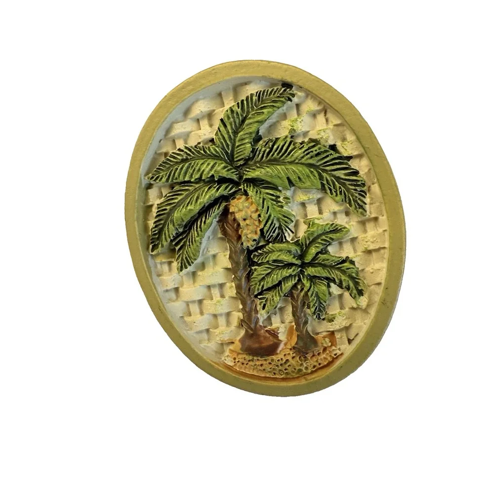 Vintage Bed Bath & Beyond Avanti Linens‎ Colony Palm Collection 12 Shower Hooks